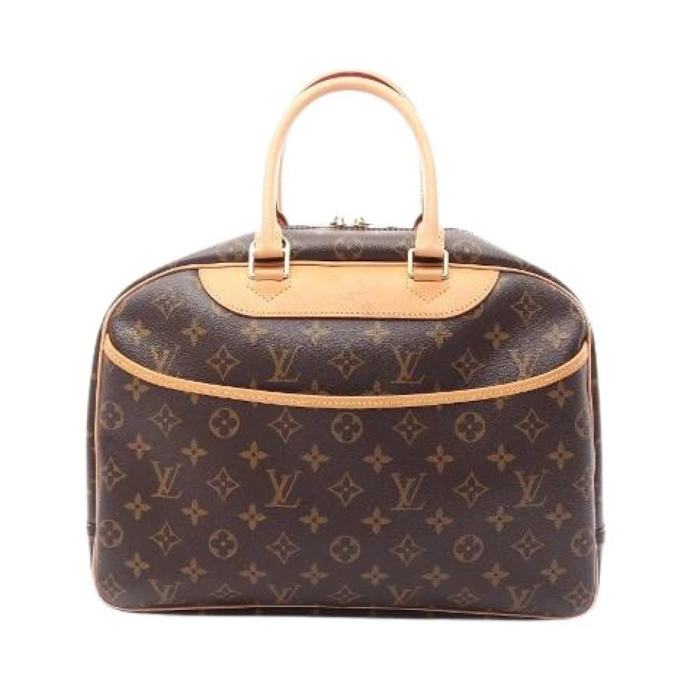 Louis Vuitton Vintage Pre-owned Deauville Monogram Håndtaske - Vintage - Dame - Brun - ONE SIZE - Læder