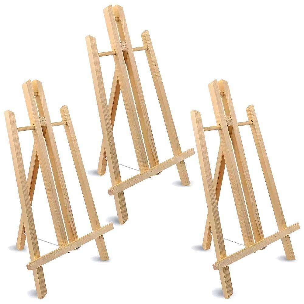 30cm/40cm/50cm Justerbart Trä Ritstaffli Vikbart Målarställ för Elever Konstnärer
