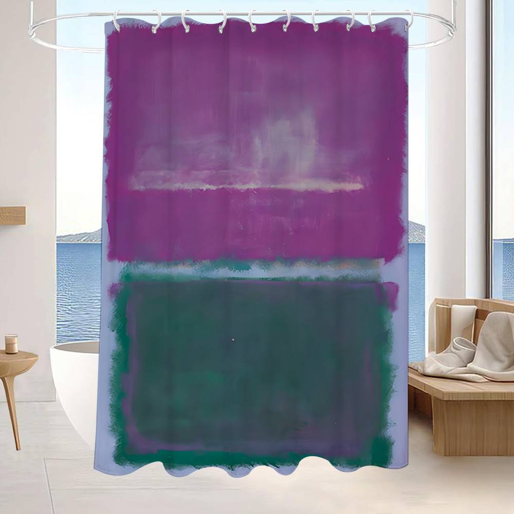 Mark Rothko Klassisk Vintage 1 st Mönster Duschdraperi Plus Krokar Vattentätt Maskintvättbart Polyestertyg Abstrakt