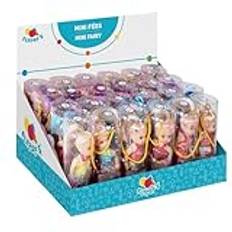FLYPOP'S - Paket med 24 minidockor - barnleksak - 010007APA - flerfärgad - plast - skyltdocka - docka - docka - minifröken - 10 cm x 4,5 cm - från 3 år