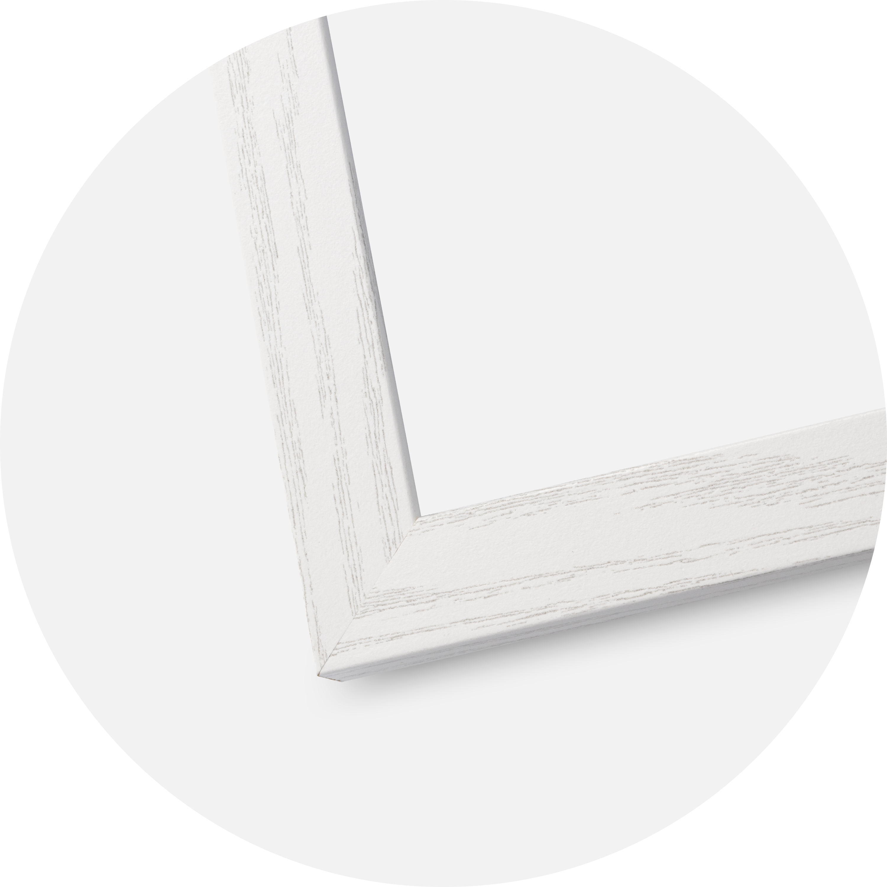 Ram Stilren Glas White Oak 60x80 cm