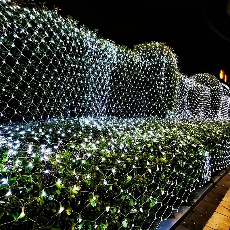 LED Net Mesh Fairy Light 1.5*1.5M 3*2M Outdoor Waterproof Twinkle Curtain String Lamp 110V 220V Xmas Wedding Party Decor