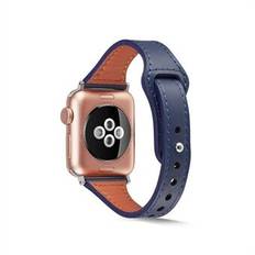 Äkta läderklocka Byt rem till Apple Watch Series 6/5/4 / SE 44mm, Series 3/2/1 42mm