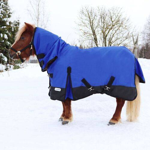 Coverme Pony dækken med hals - 100g - Blå, 115cm