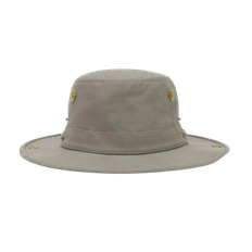 Tilley Snap-up Brim Unisex Hat in Khaki - Silver / 7 1/4