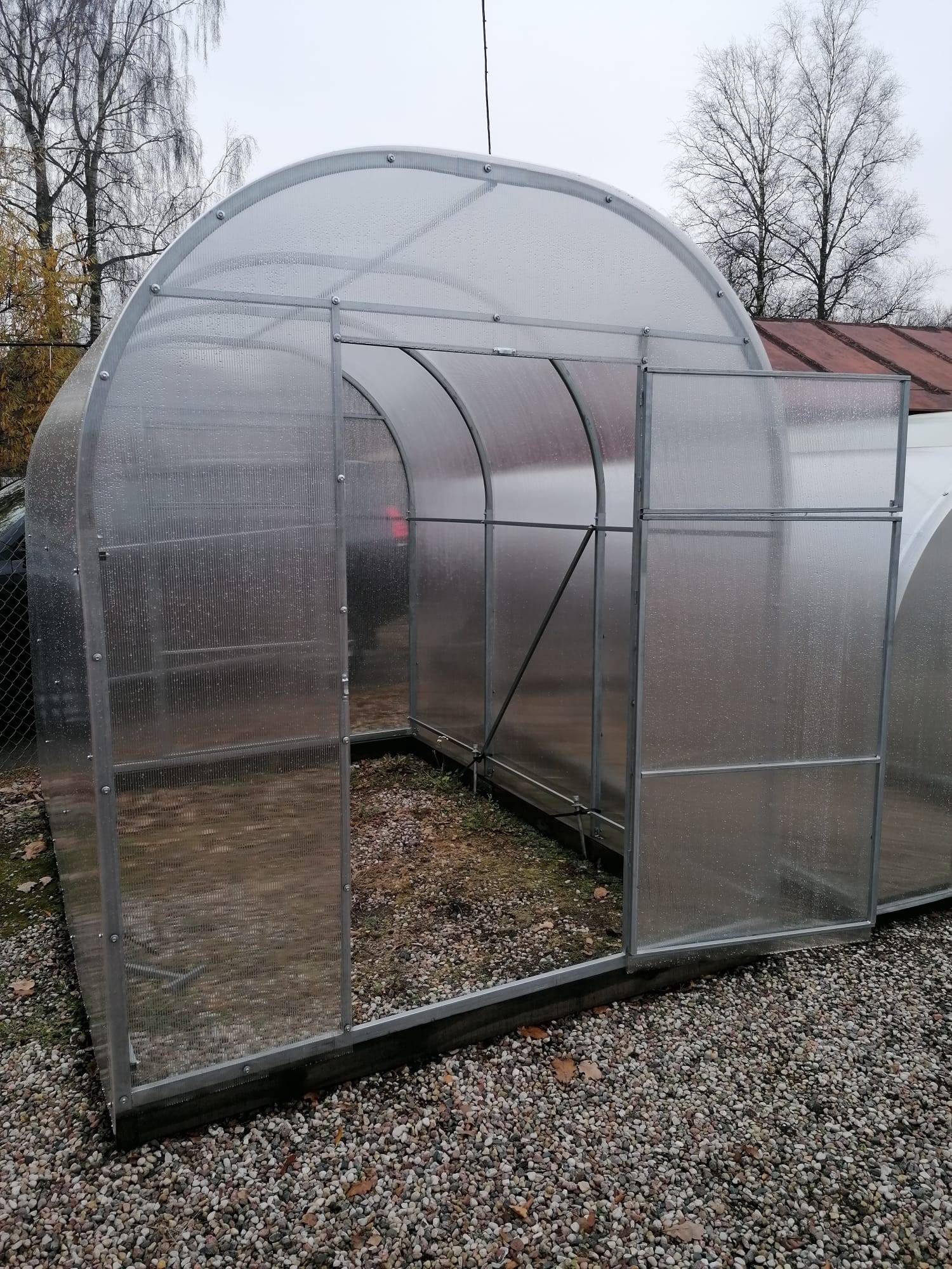Tunnelväxthus Comfort6 (6,3 - 21 m²) 10,5 m² 6 mm polykarbonat