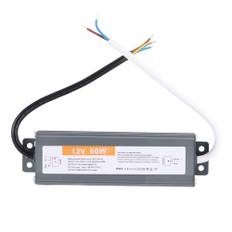 LED Driver, 60W vattentät IP68 12V/24V DC LED Power Supply Driver Transformator Adapter tunnare och hållbar, ingångsspänning AC110-(DC12V)