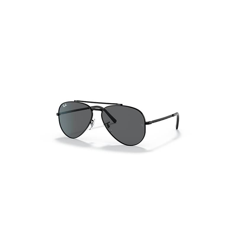 Ray-Ban NEW AVIATOR Solglasögon Svart Montura Grå Lentes 62-14