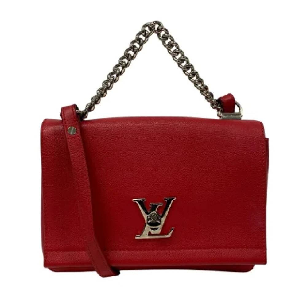 Louis Vuitton Vintage Pre-owned Laeder louis-vuitton-tasker - Vintage - Dame - Rød - ONE SIZE - Uld