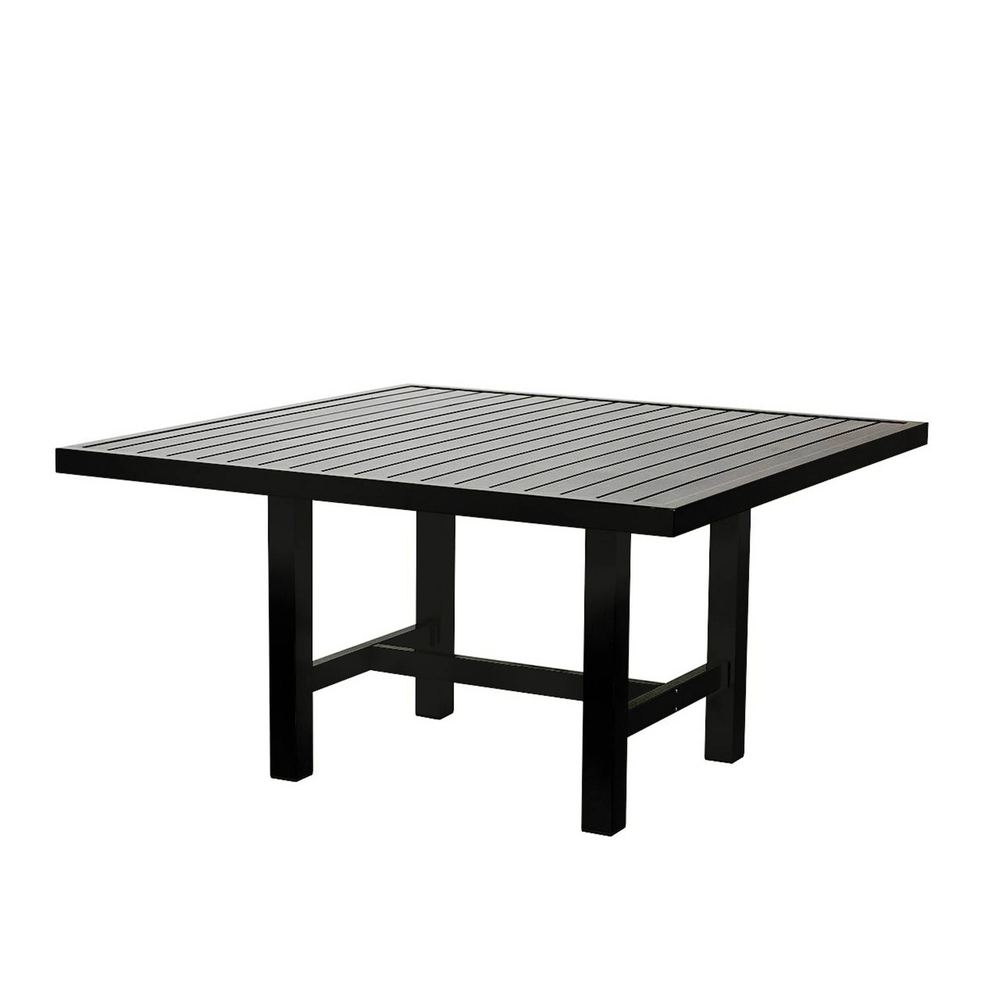 Fri Form - Bord 124x122 cm Aluminium Svart - Matbord utomhus - Elsa Stackelberg - Svart - Metall