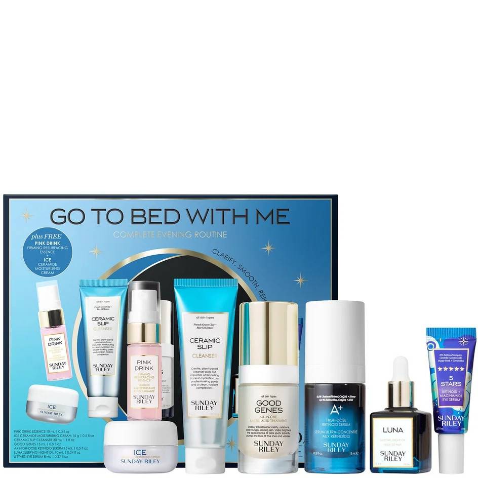 Now showing image 1 Sunday Riley Go To Bed With Me Complete Evening Routine Kit