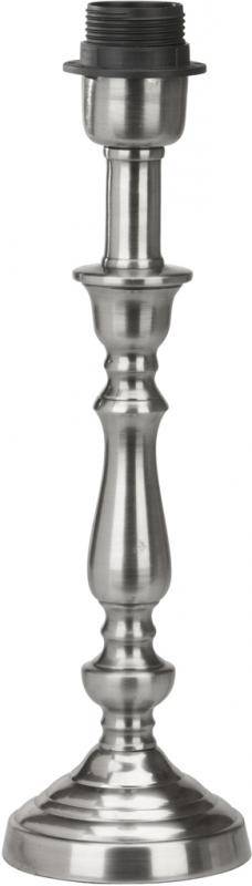 Blank lättplacerad lampfot THERESE i antiksilver (27 cm)