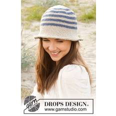 238-21 Sunny Sailor by DROPS Design DOWNLOAD OPSKRIFTEN HER Hæklet hat i DROPS Bomull-Lin eller DROPS Paris. Arbejdet hækles rundt, oppefra og ned med striber. Størrelse S - XL. Pinde og tilbehør lægges i kurven separat. Se alle opskrifter fra DROPS her. .