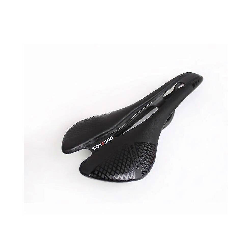 (Black) BUCKLOS 280*130mm Bicycle Saddle Lightweight Carbon Bike Seat Cushion 117g Ultralight Mtb Seat Hollow Road Bike Saddle