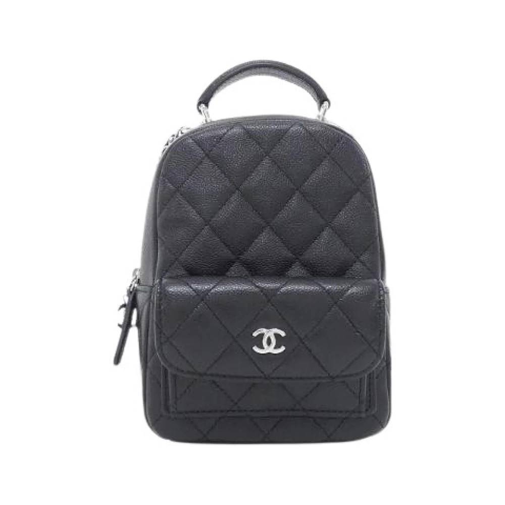 Chanel Vintage Pre-owned Timeless Classic Caviar Skin Backpack - Vintage - Dame - Sort - ONE SIZE - Uld