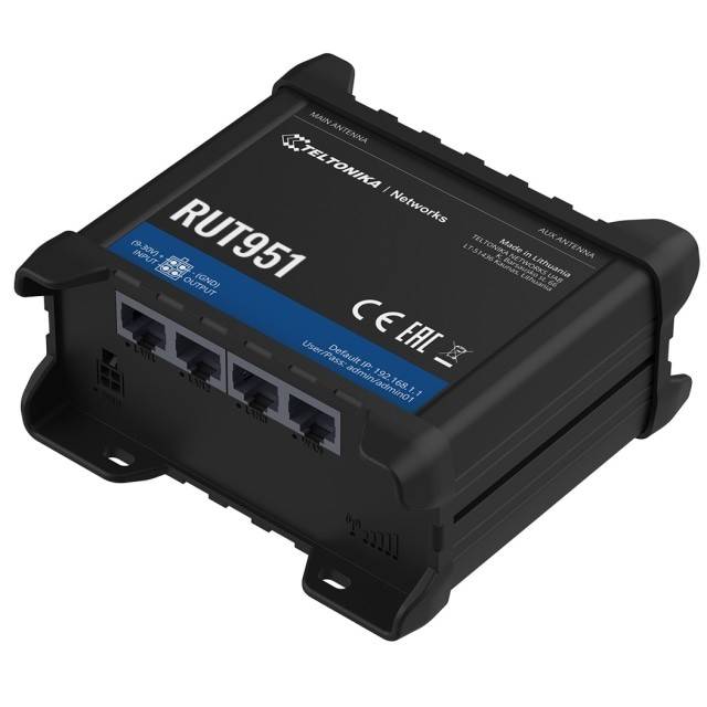 Teltonika Rut951 4g/ lte cat 4 industriel router.