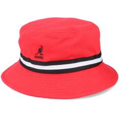 Kangol - Röd bucket Hatt - Stripe Lahinch Cardinal Bucket @ Hatstore