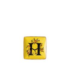 Versace - Alphabet Plate H - 12 cm - Uppläggningsfat - Flerfärgad