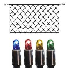 System LED nät 100 ljus 2x1m multi påbyggnad