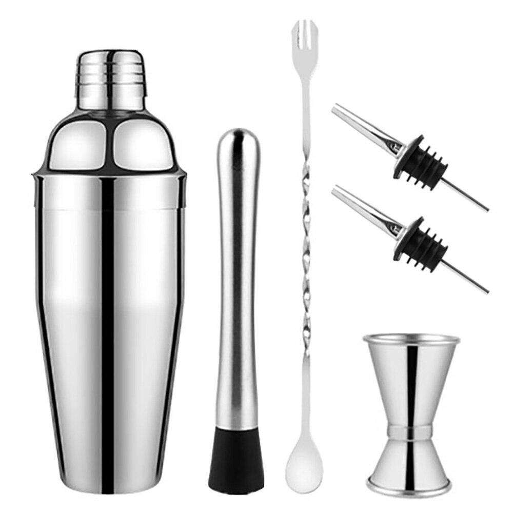550ML/750ML Boston Shaker Professional 304 Rostfritt stål Bartender Wine Cup Cocktailmixer Martini Cocktail Shaker Bar Set