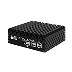 Micro Firewall Appliance, Mini PC, pFsense Plus, Mikrotik, OPNsense, VPN, Router PC, Intel Alder Lake-N 12th Gen N100, HUNSN RJ45, 6 x 2.5GbE I226-V, 2 x HDMI2.1, TF, Type-C, 32G DDR5 RAM, 128G SSD