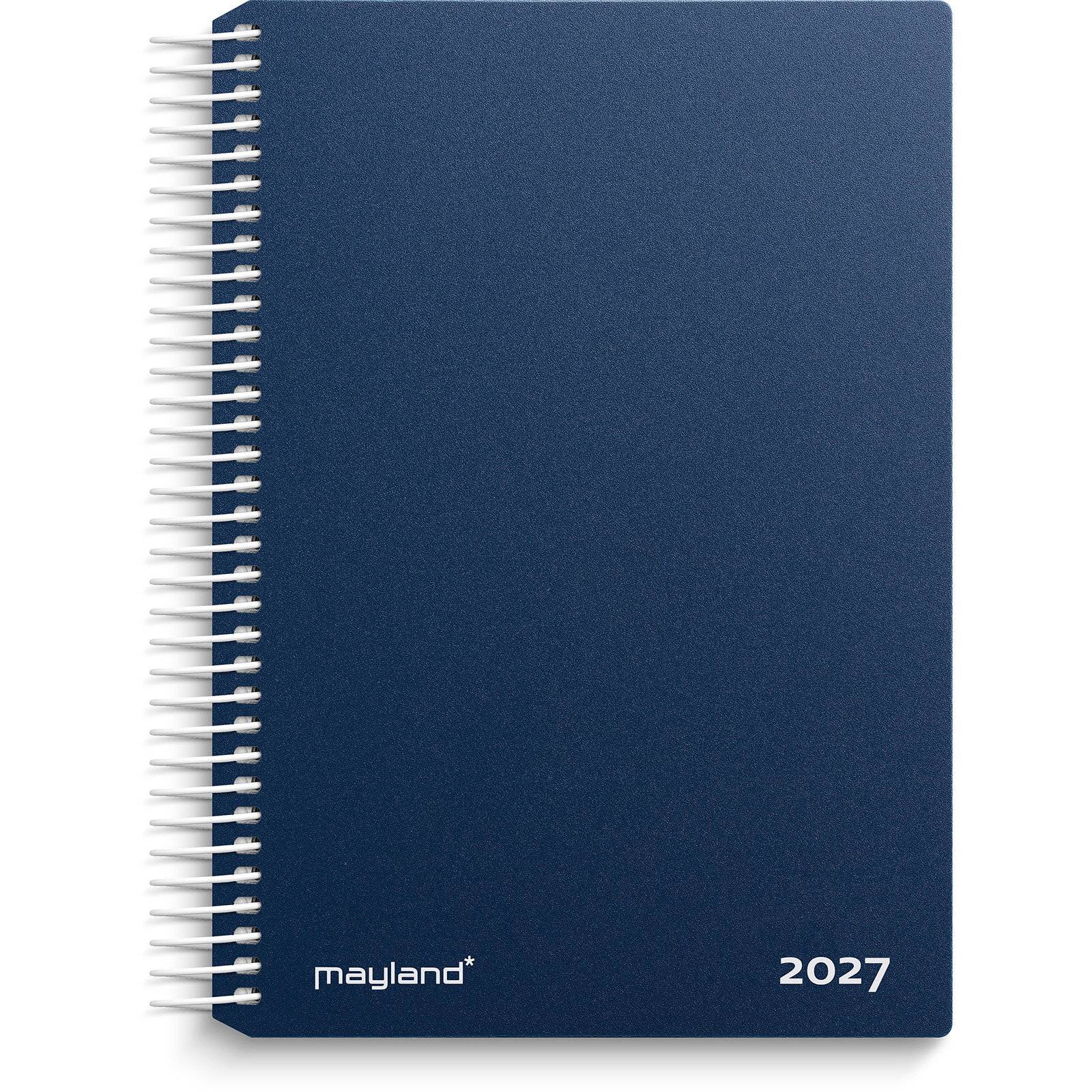 Dagkalender blå PP-plast 2027