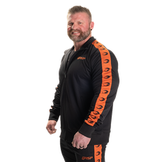 Track Suit Jacket, Black/Flame