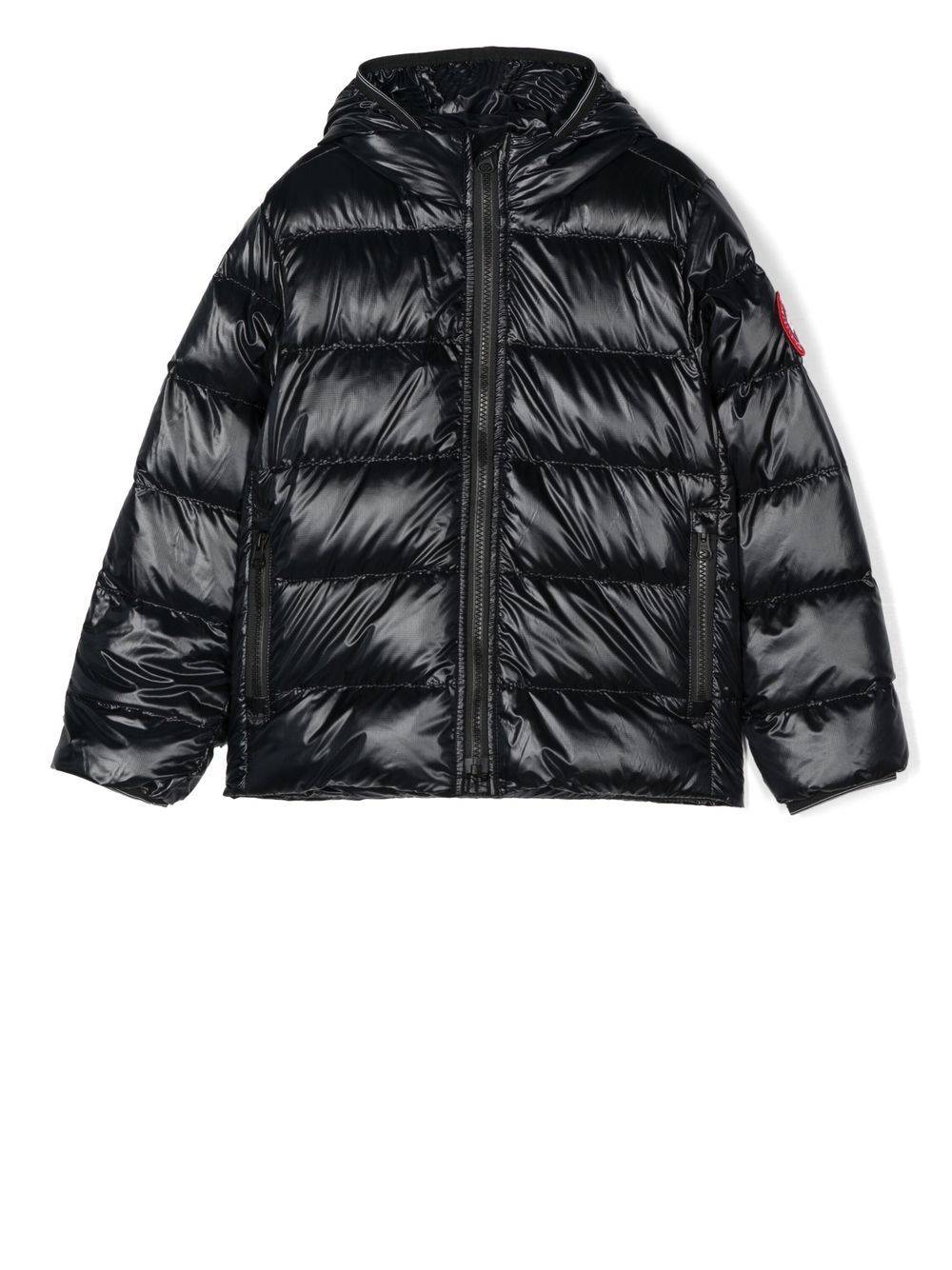 Canada Goose Kids - Crofton vadderad jacka - barn - dunfjädrar/återvunnen polyamid/återvunnen polyamid - 6-7 yrs - Svart