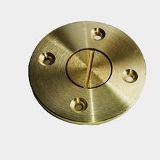 Dyvika / bottenplugg båt, utanpåliggande, mässing, Ø60/27 mm, 1/2"