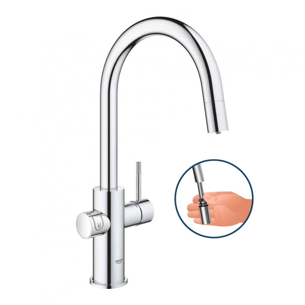 GROHE Blue C-tut utdragbar i krom