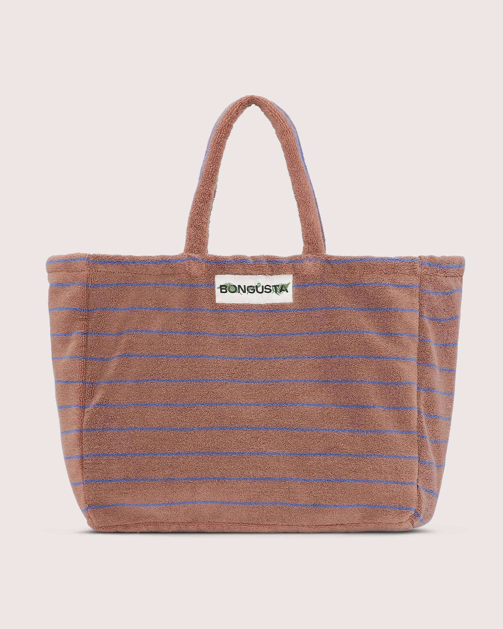 Bongusta - Naram Weekendbag - Camel & ultramarine blue
