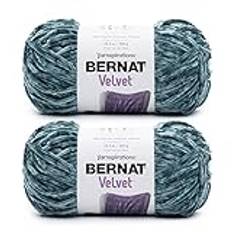 Bernat frostat furugarn i sammet – 2-pack med 300 g/10,5 uns – polyester – 5 skrymmande – stickning/virkning