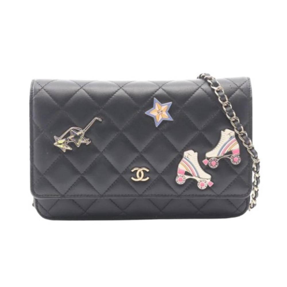 Chanel Vintage Pre-owned Vintage Cross Body Bag - Vintage - Dame - Sort - ONE SIZE - Læder