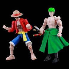 3D-tryckta Monkey D / Roronoa Zoro Anime Flerledade Leksaker Actionfigurer Shapeshift Robot Skyltdocka Modell Ornament Gåvor - Multifärgad (Stil A,Stil B)