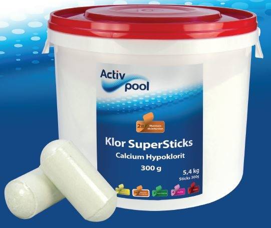Calcium Hypoklorit Supersticks 300 g /5,4 kg