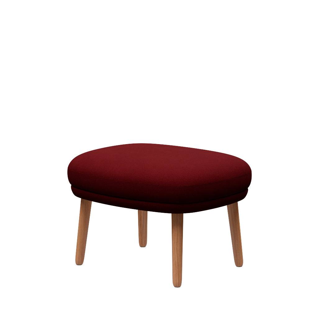 Ro Skammel m. stel i eg fra Fritz Hansen Christianshavn - 1140 Red Uni - Jacobsen Plus