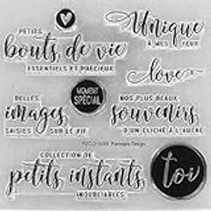 Klar stämpel, frimärken för hantverk, 10 x 10 cm fransk klar sigillstämpel scrapbooking prägling fotoalbum dekorativt papperskort hantverk konst handgjord gåva