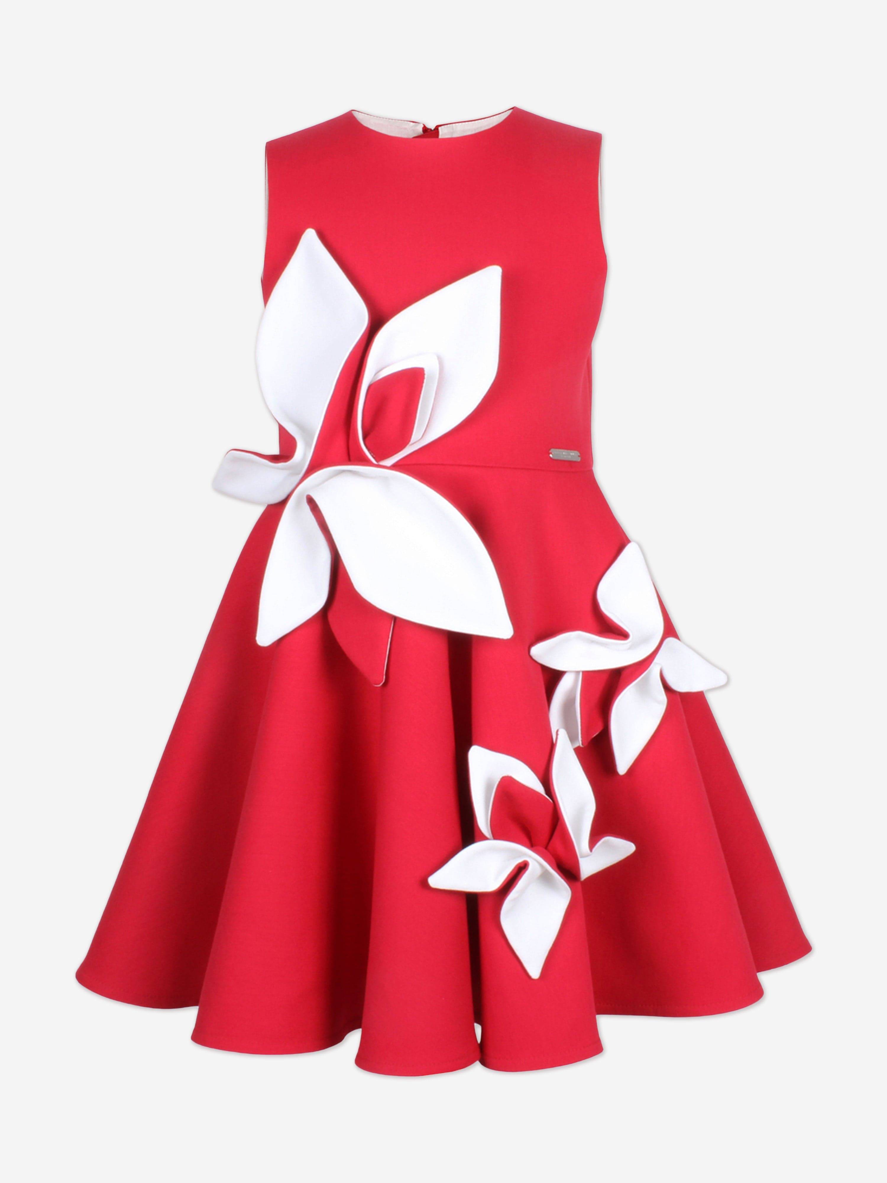 Jessie And James Girls Magnolia Sleeveless Dress in Red - Red / 4 Yrs (4 Yrs)