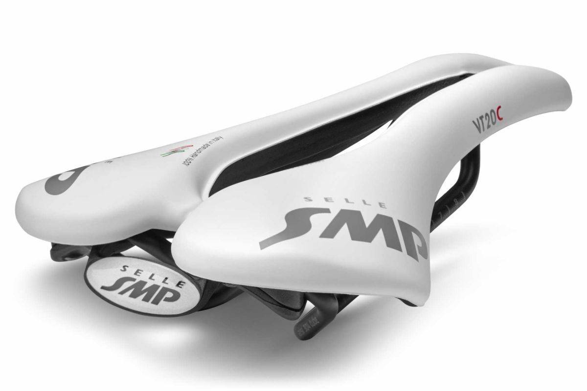 Selle SMP VT20C Sadel Svart/Vit, 255 x 144 mm, 260g (Vit)