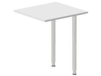 (ComputerSalg) Skrivebord, tilbyg DNA Lys grå 1400x600 mm I-ben Sort