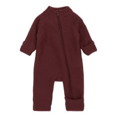 Mikk-Line, Børn, unisex, Rød, 56 CM, Uld, Ulddragt i Rum Raisin