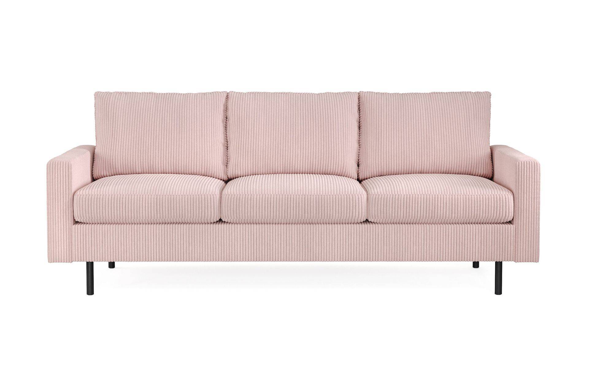 Peppe 3-personers Manchester Sofa - Rosa