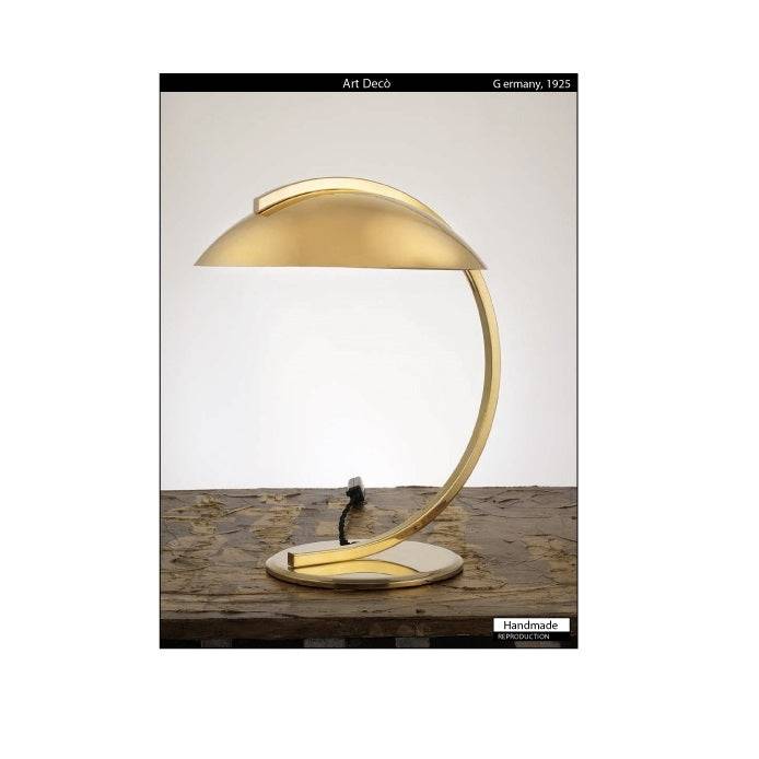 Art Decó 1925 bordlampe - Guld