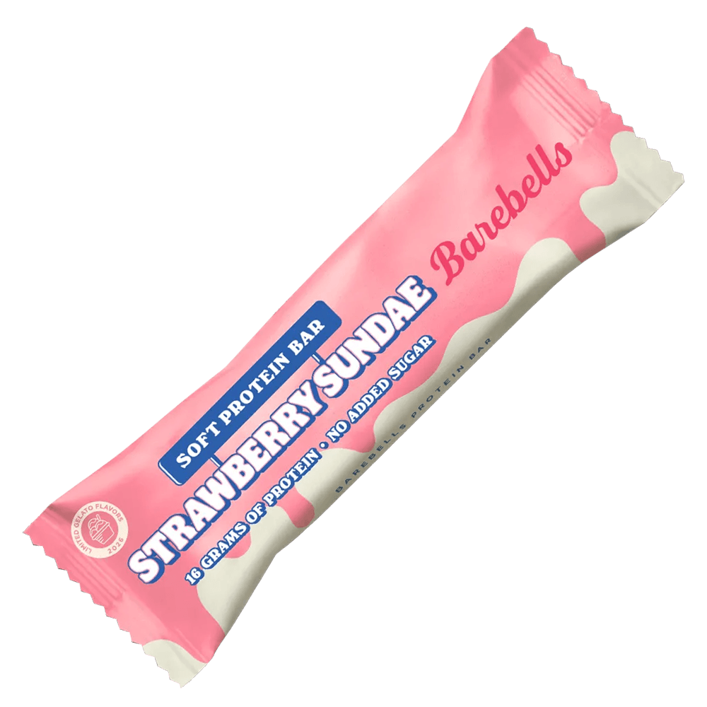 Barebells Soft Bar Strawberry Sundae - 55g. - Proteinbar