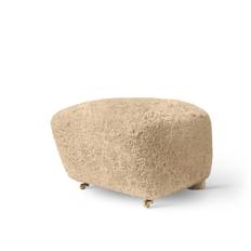"Den Trætte Mand" Ottoman - Olieret eg/Honey sheepskin