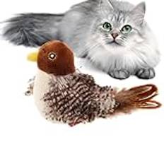 Simulation Bird Cat Toy With Chirping Sounds, Interactive Toy, Engaging Cat Exercise Toy, Simulated Chirping Bird, Compact Simulation Bird Cat Toy Perfect For Keeping Kitties Active And Entertained