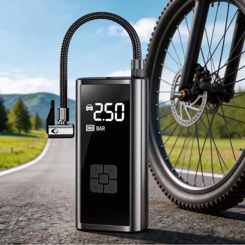 Portable Bicycle Pump 150 PSI Bike Manual Air Pump Balloon Tire Inflator Electric Tire Inflator Pump Cycling Accesories