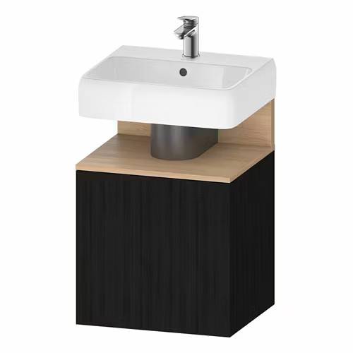 Tvättställsskåp Duravit Qatego 49x64,5 cm med Lucka: Vit Högblank / Vänster