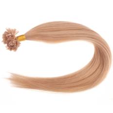 #18 Mörkblond - Original äkta löshår remy nagelslingor (45cm 0.5g/slinga/100st)