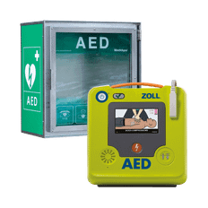AED 3 hjertestarter + CA HSS100 hjertestarterskab